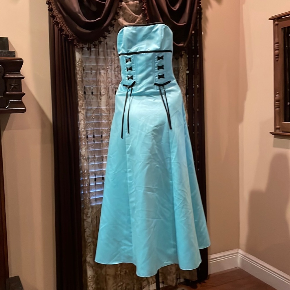 Gunne Sax 5/6 Jessica McClintock Strapless Prom Homecoming Formal Gown - Picture 16 of 16